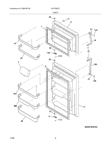 03 - Door parts for Frigidaire Refrigerator GLRT83TEK9 from AppliancePartsPros.com