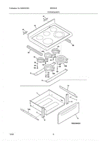 07 - Top / Drawer parts for Crosley Range BES384ES1 from AppliancePartsPros.com