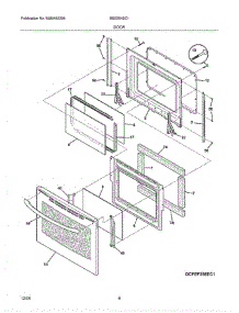 09 - Door parts for Crosley Range BES384EC1 from AppliancePartsPros.com