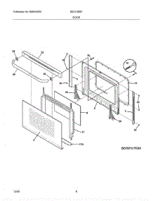 09 - Door parts for Crosley Range BEC318ES1 from AppliancePartsPros.com