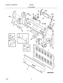 03 - Backguard parts for Crosley Range BES322ES1 from AppliancePartsPros.com