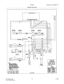 15 - Wiring Diagram parts for Frigidaire Range FGF355FWA from AppliancePartsPros.com