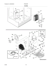 13 - System parts for Frigidaire Refrigerator FRSHS5EFB0 from AppliancePartsPros.com