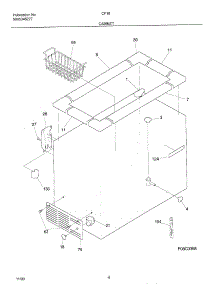 05 - Cabinet parts for Frigidaire Freezer CF183 from AppliancePartsPros.com