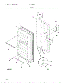 03 - Door parts for Crosley Freezer UL2100CA8 from AppliancePartsPros.com