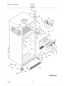 05 - Cabinet parts for Crosley Refrigerator CRTE183AQK from AppliancePartsPros.com