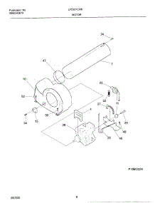 09 - Motor parts for Frigidaire Dryer LFD301EW0 from AppliancePartsPros.com