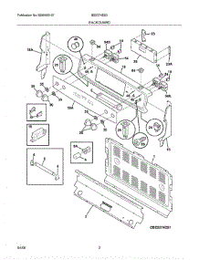 03 - Backguard parts for Crosley Range BES374ES3 from AppliancePartsPros.com