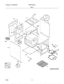 05 - Body parts for Crosley Range MRMF2200KM2 from AppliancePartsPros.com