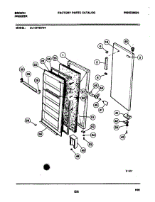 03 - Door parts for Frigidaire Freezer UL1647ECW4 from AppliancePartsPros.com