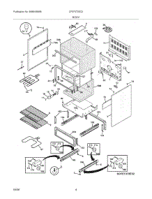 05 - Body parts for Frigidaire Range CFEF372EC2 from AppliancePartsPros.com