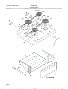 07 - Top / Drawer parts for Crosley Range BEC317ES2 from AppliancePartsPros.com