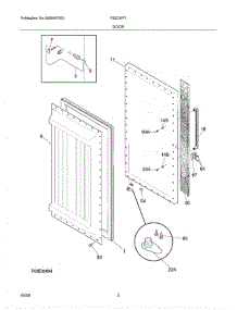 03 - Door parts for Crosley Refrigerator R22CWF1 from AppliancePartsPros.com
