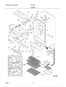 05 - Cabinet parts for Crosley Refrigerator R22CWF1 from AppliancePartsPros.com