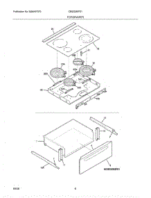 07 - Top / Drawer parts for Crosley Range CBES365FS1 from AppliancePartsPros.com
