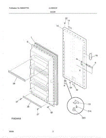 03 - Door parts for Crosley Freezer UL1293CA6 from AppliancePartsPros.com