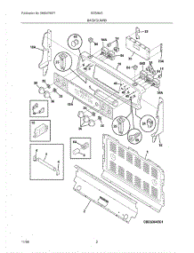 03 - Backguard parts for Crosley Range BES384EB4 from AppliancePartsPros.com