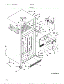 05 - Cabinet parts for Crosley Refrigerator CRTE187EW2 from AppliancePartsPros.com