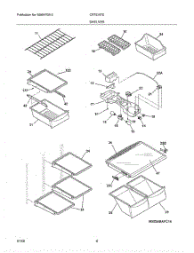 07 - Shelves parts for Crosley Refrigerator CRTE187EW2 from AppliancePartsPros.com