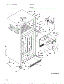 05 - Cabinet parts for Crosley Refrigerator CRTE187ES4 from AppliancePartsPros.com
