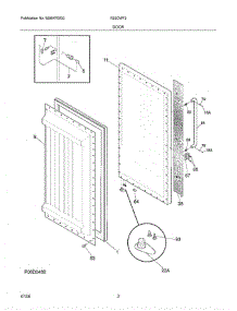 03 - Door parts for Crosley Refrigerator R22CWF2 from AppliancePartsPros.com