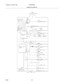 22 - Wiring Schematic parts for Frigidaire Refrigerator FRS3R5EMB7 from AppliancePartsPros.com