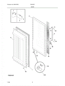 03 - Door parts for Crosley Refrigerator R22CWF3 from AppliancePartsPros.com