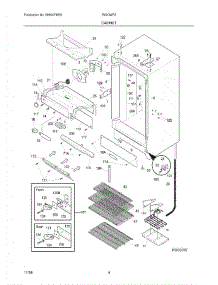 05 - Cabinet parts for Crosley Refrigerator R22CWF3 from AppliancePartsPros.com