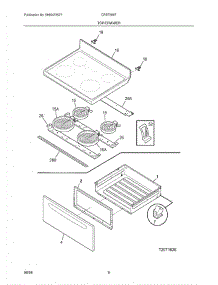 07 - Top / Drawer parts for Crosley Range CREF366FBA from AppliancePartsPros.com