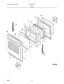 09 - Door parts for Crosley Range CREF366FCA from AppliancePartsPros.com