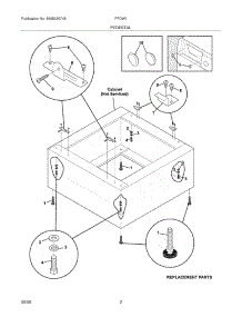 03 - Replacement Parts parts for Frigidaire Pedestal FPDW1 from AppliancePartsPros.com