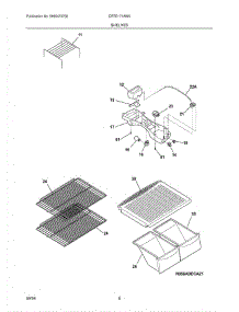 07 - Shelves parts for Crosley Refrigerator CRTE171AW6 from AppliancePartsPros.com