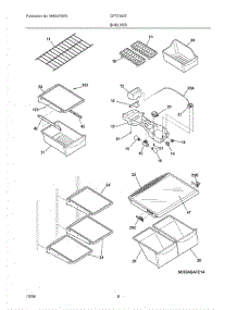 07 - Shelves parts for Crosley Refrigerator CRTE187ES6 from AppliancePartsPros.com