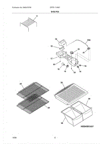 07 - Shelves parts for Crosley Refrigerator CRTE171AW7 from AppliancePartsPros.com