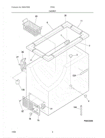 05 - Cabinet parts for Frigidaire Freezer CF202 from AppliancePartsPros.com