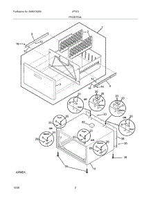 03 - Pedestal parts for Frigidaire Pedestal APWD15GB from AppliancePartsPros.com