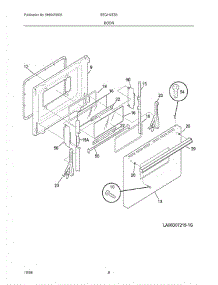 09 - Door parts for Crosley Range BEC212ES3 from AppliancePartsPros.com