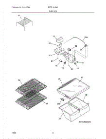 07 - Shelves parts for Crosley Refrigerator CRTE181AW0 from AppliancePartsPros.com