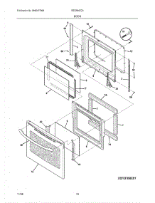 09 - Door parts for Crosley Range BES384EC3 from AppliancePartsPros.com