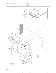 07 - System parts for Frigidaire Freezer CF157 from AppliancePartsPros.com
