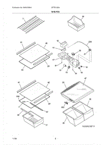 07 - Shelves parts for Crosley Refrigerator CRTE183IAB0 from AppliancePartsPros.com