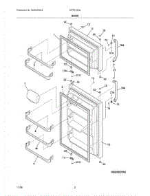 03 - Door parts for Crosley Refrigerator CRTE183IAS2 from AppliancePartsPros.com