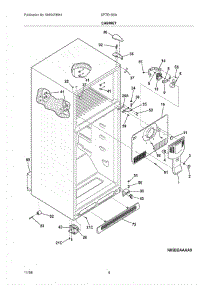 05 - Cabinet parts for Crosley Refrigerator CRTE183IAW0 from AppliancePartsPros.com