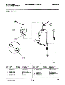 06 - Compressor parts for Frigidaire 18HA181A from AppliancePartsPros.com