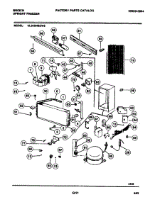 07 - System parts for Frigidaire Freezer UL2030ECW2 from AppliancePartsPros.com