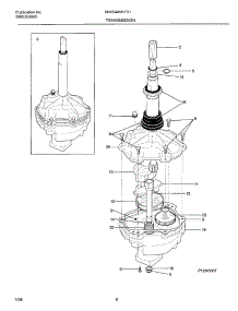 07 - Transmission parts for Frigidaire Washer MWS445RFS1 from AppliancePartsPros.com