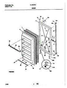 03 - Door parts for Frigidaire Freezer UL4000ECW1 from AppliancePartsPros.com