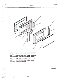 05 - Door parts for Frigidaire Microwave 56-2272-10/01 from AppliancePartsPros.com