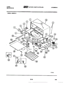 04 - Cabinet parts for Frigidaire Microwave LMW850-1 from AppliancePartsPros.com