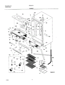 05 - Cabinet parts for Frigidaire Freezer F22CW11 from AppliancePartsPros.com